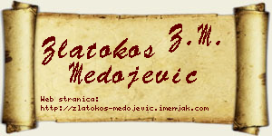 Zlatokos Medojević vizit kartica
